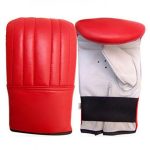 Red & White Karate Bag Gloves