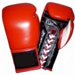 Red & Black Competition Boxing Gloves