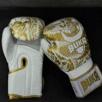 BUKA Premium Boxing Gloves – White Dragon Edition