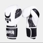 BUKA White & Black Boxing Gloves