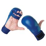 Blue Leather Karate Mitt